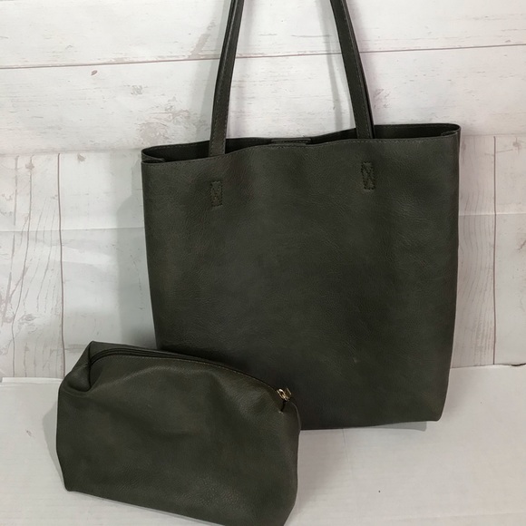 antik kraft vegan leather tote